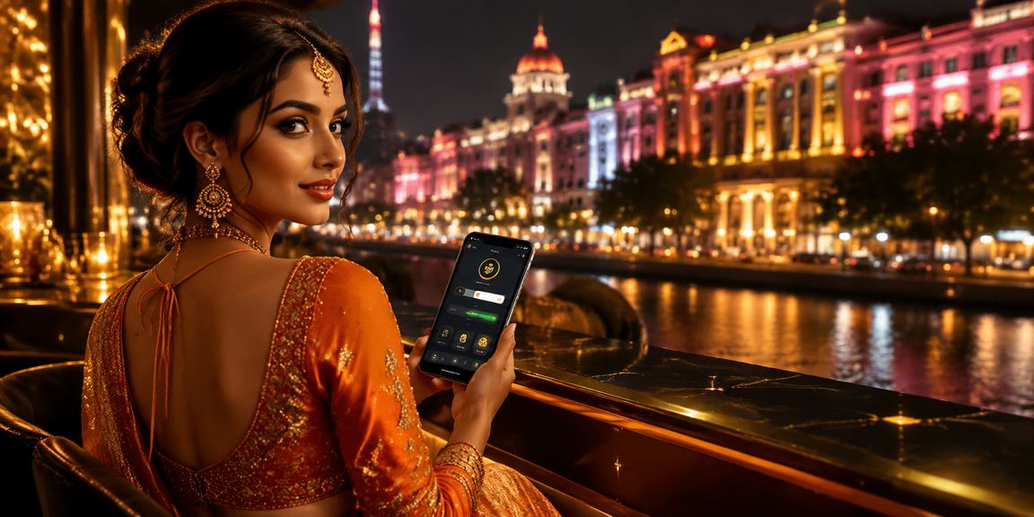 Exciting and vibrant depiction of sports betting neon lights in Delhi